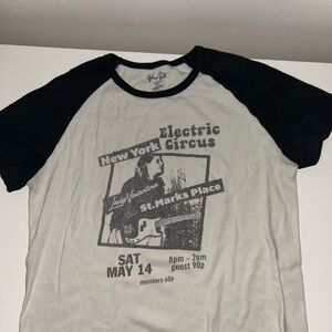 Brandy Melville Black and White Graphic Tee